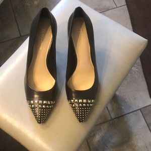 Black studded heels